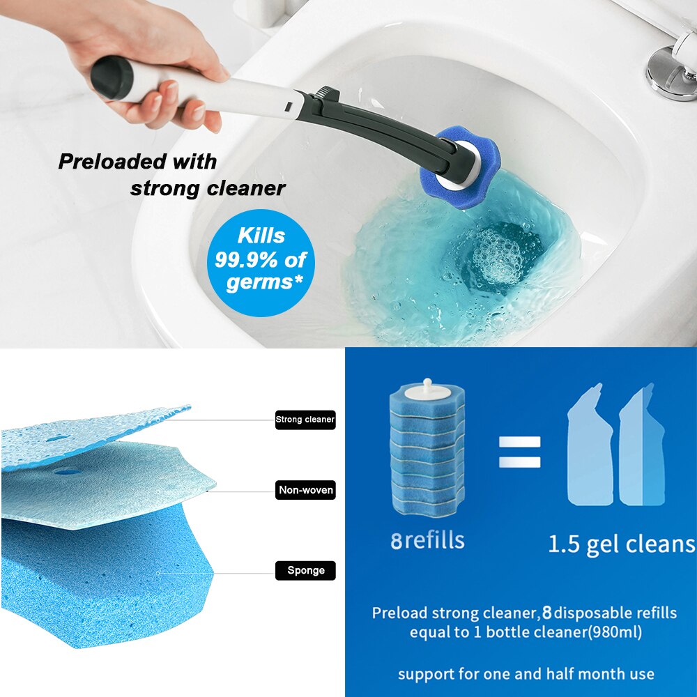 Disposable Bathroom Toilet Brush Cleaner