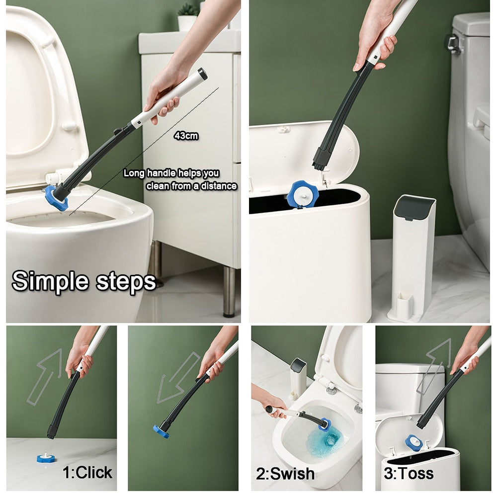 Disposable Bathroom Toilet Brush Cleaner