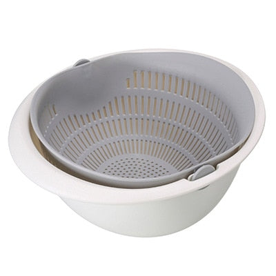 Kitchen Double Drain Basket