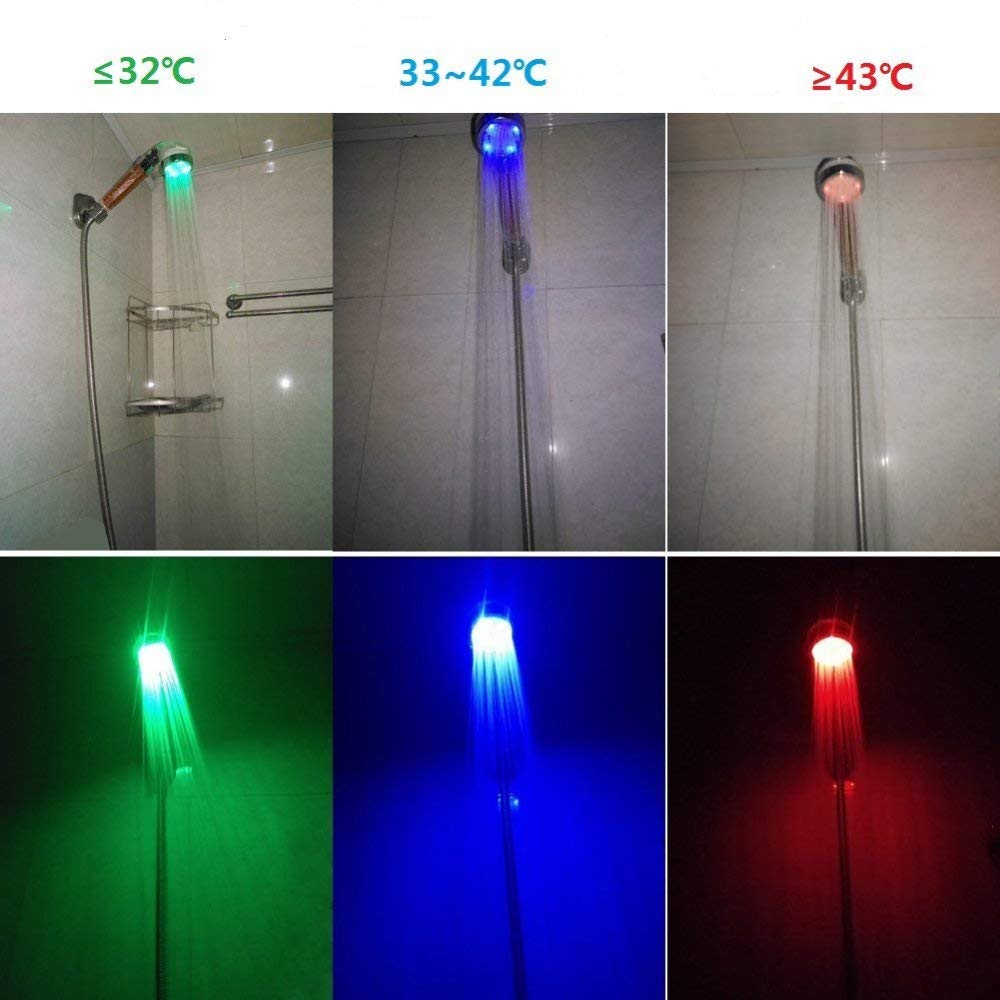 Colorful LED Shower