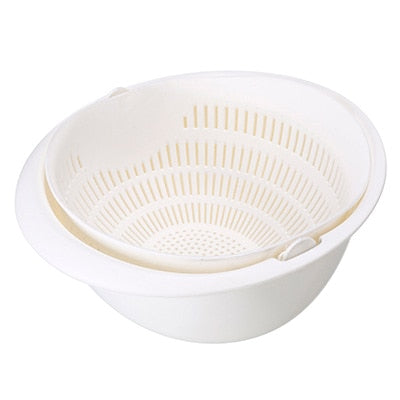 Kitchen Double Drain Basket