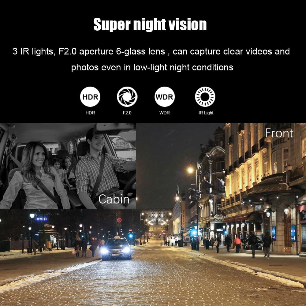 2 Lens Car Video recorder