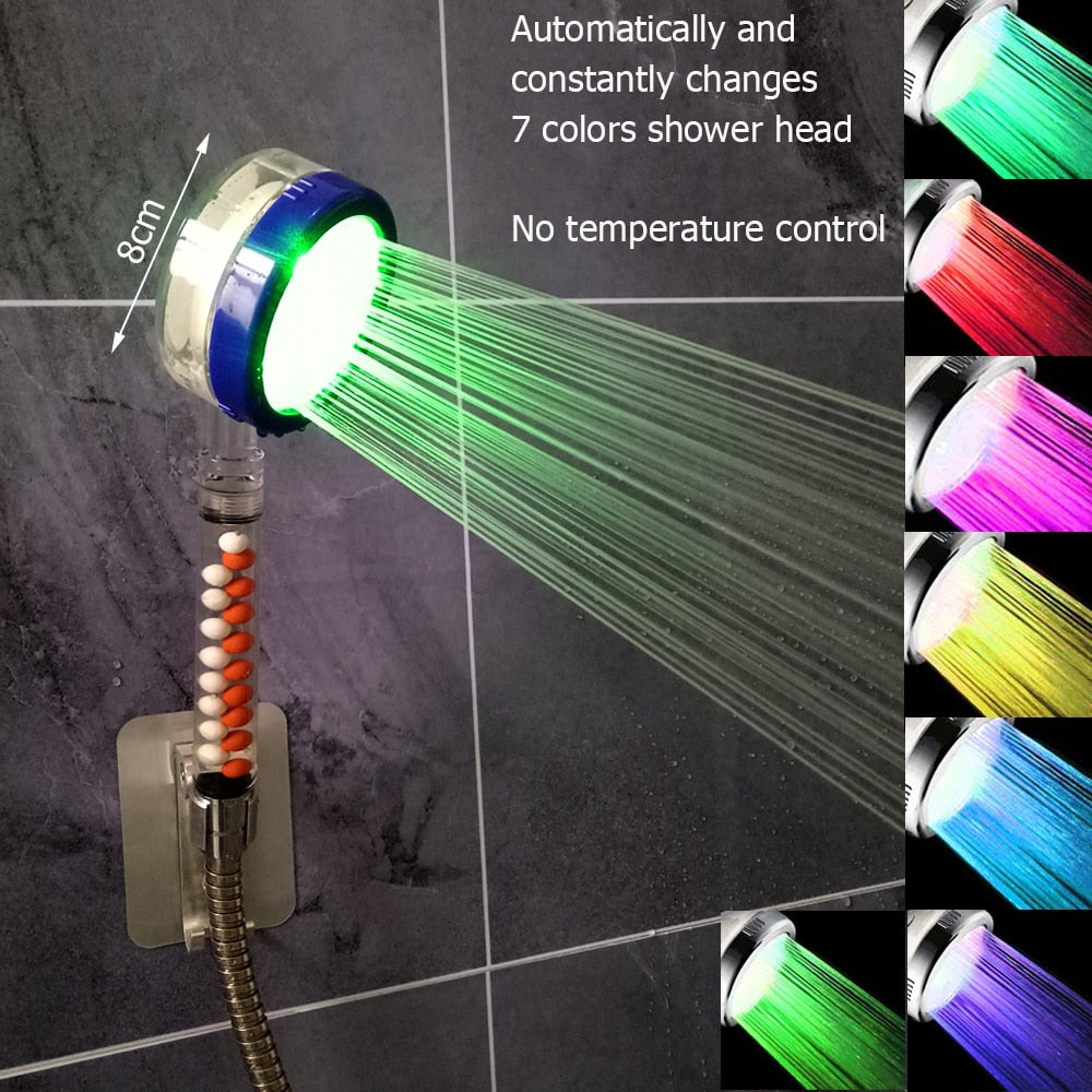 Colorful LED Shower