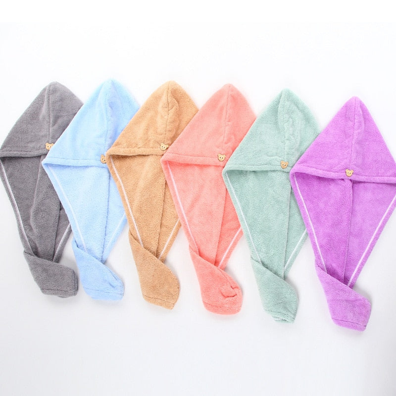 Rapid drying hair towel