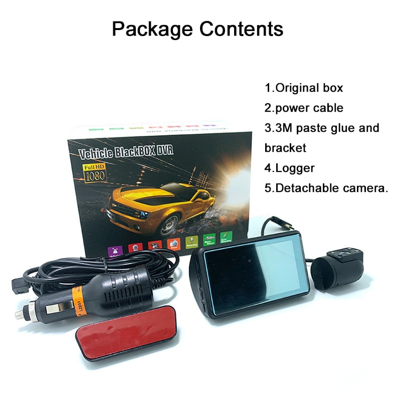 2 Lens Car Video recorder