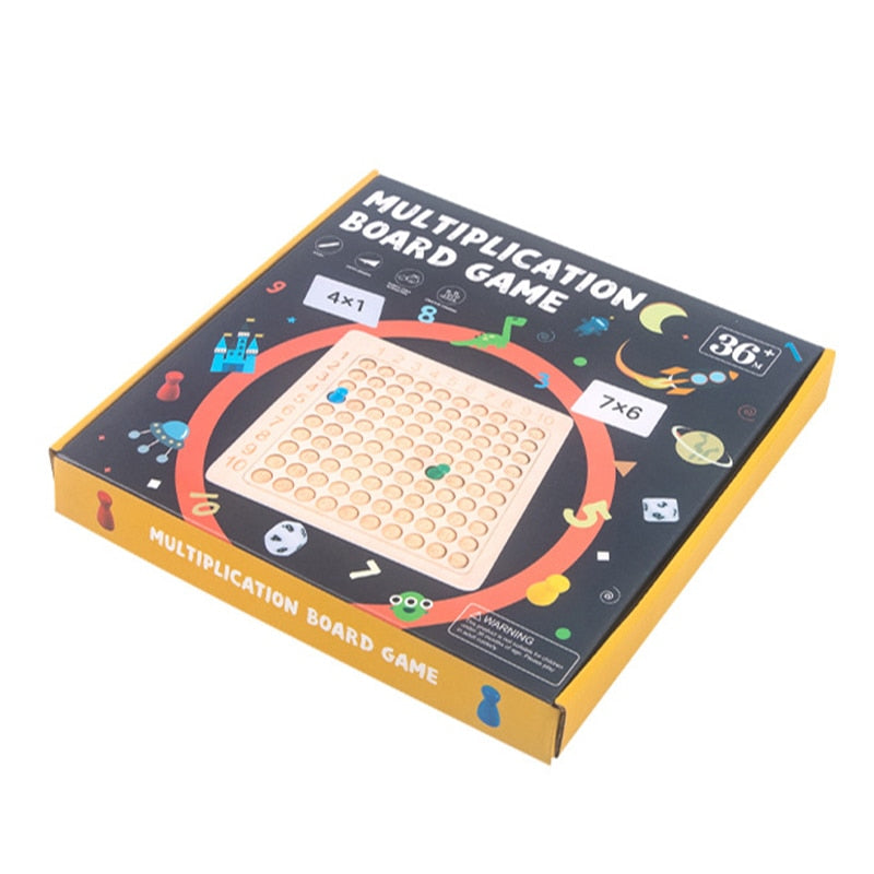 😍Educational toys 🧠 Wooden Montessori multiplication board game