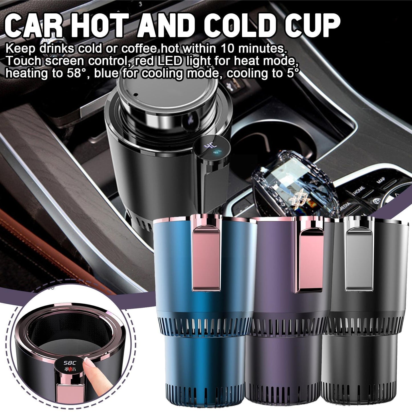 2-In-1 Smart Cooling Heating Car Cup