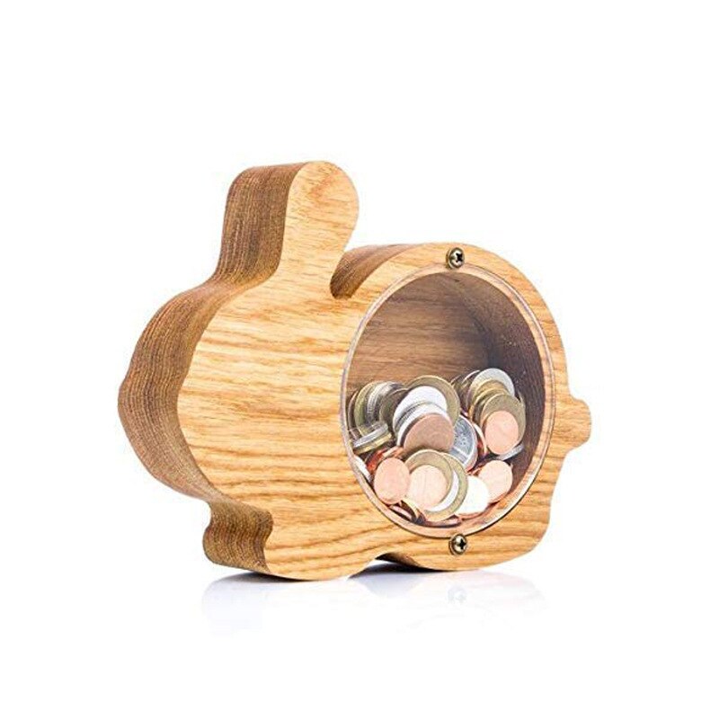 Piggy Bank-Wood Gift For Kids