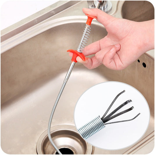 Drain Hose Cleaner Sticks Cleaner Bendable Hook Clip