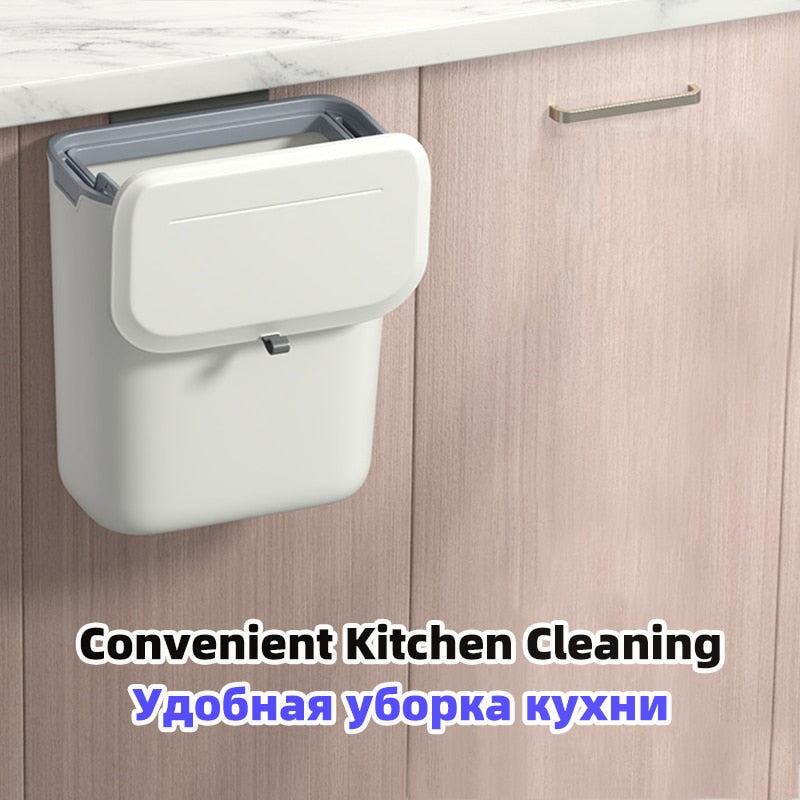 Wall-Mounted Kitchen Trash Can