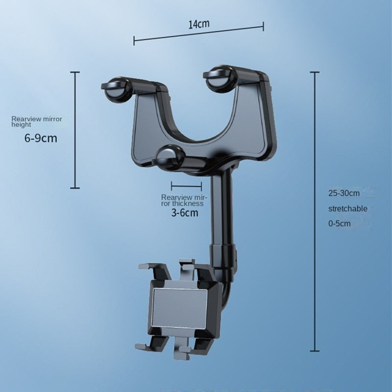 Support de téléphone portable rotatif et rétractable