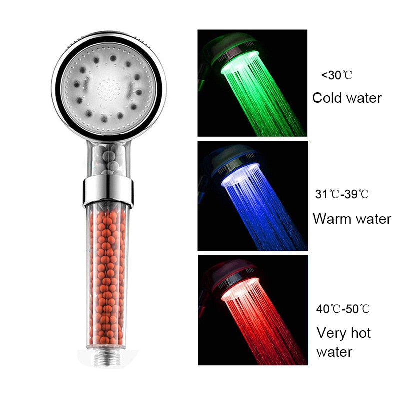 Colorful LED Shower