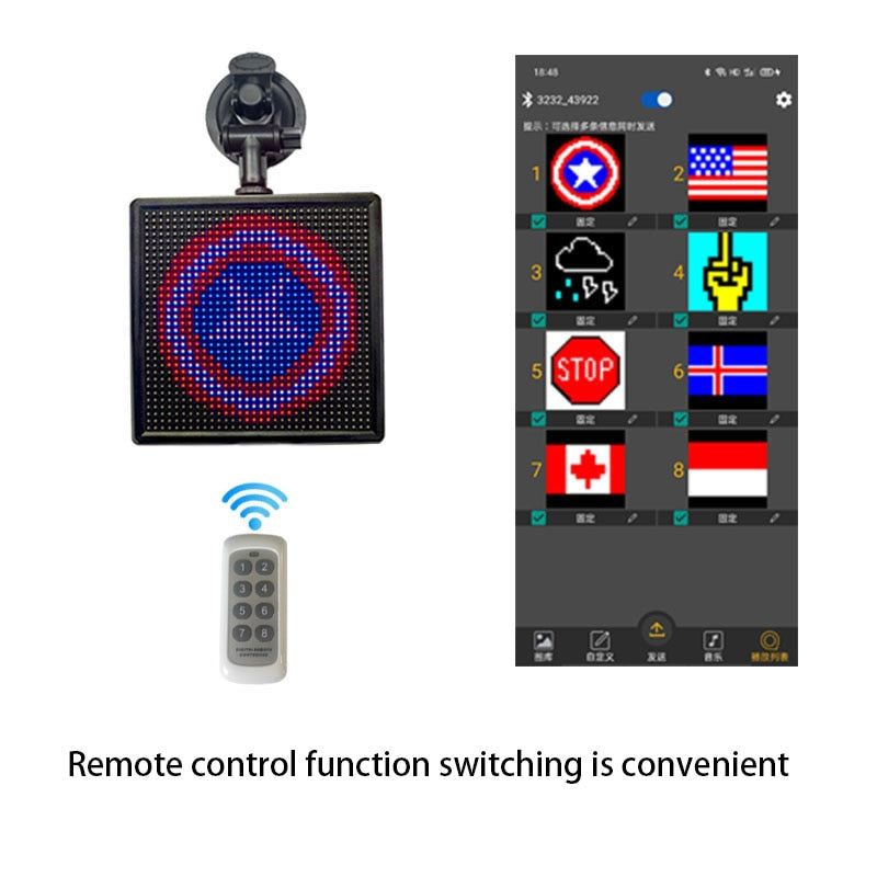 LED Display On Car