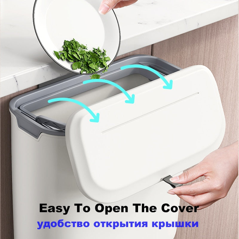 Wall-Mounted Kitchen Trash Can