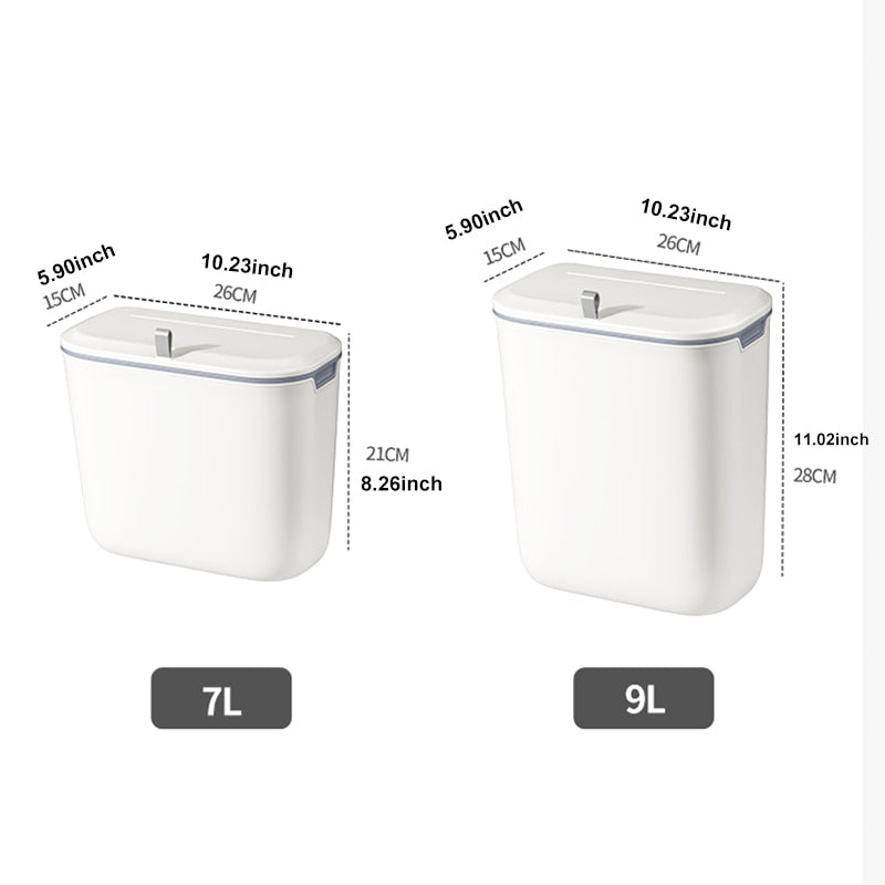 Wall-Mounted Kitchen Trash Can